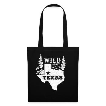 Wildflower Fields Wildflowers Bluebonnet - Tote Bag - black - Front