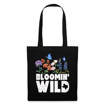 Wildflower Fields Wildflowers Bluebonnet - Tote Bag - black - Front