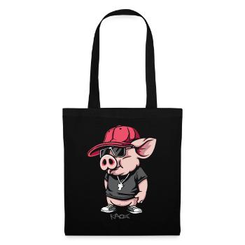 Hip-Hop, Graffiti, Breakdance, Culture, Cochon - Sac en tissu - noir - Devant