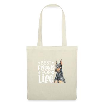 Doberman - Sac en tissu - nature - Devant