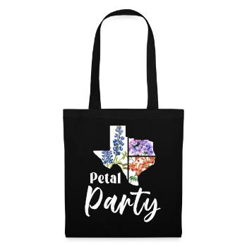 Champs de fleurs sauvages Fleurs sauvages Bluebonnet - Sac en tissu - noir - Devant