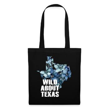 Wildflower Fields Wildflowers Bluebonnet - Tote Bag - black - Front