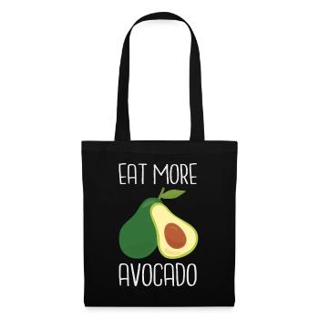 Avocat Guacamole Vegan Cadeau - Sac en tissu - noir - Devant