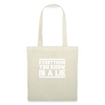 Conspiration théorie du complot cadeau - Sac en tissu - nature - Devant