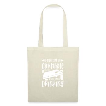 Cornhole pouf trou aveugle cadeau - Sac en tissu - nature - Devant