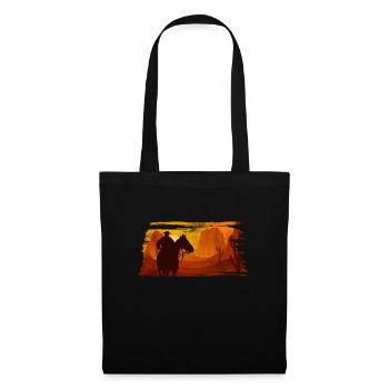 Cow-boy - Sac en tissu - noir - Devant