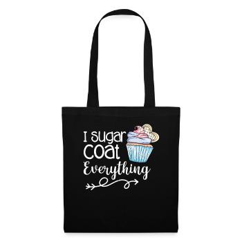Cupcake - Stoffbeutel - Schwarz - Vorne