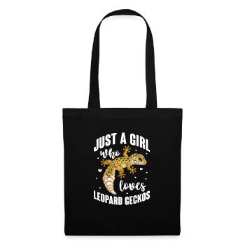 Gecko Salamander Lizard Reptile Gift - Tote Bag - black - Front