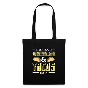 Wrestling Wrestler Fight Wrestling Ringer Gift - Tote Bag - black - Front