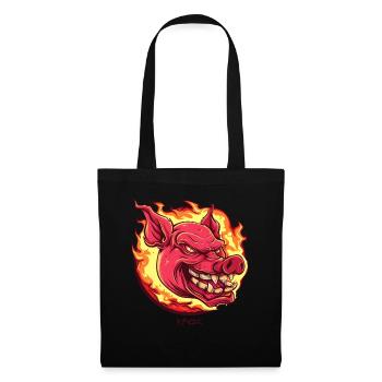 Very intense fireball pig - Tote Bag - black - Front