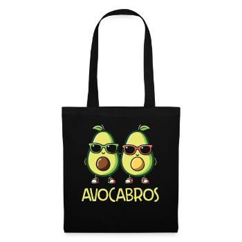 Avocat Guacamole Vegan Cadeau - Sac en tissu - noir - Devant