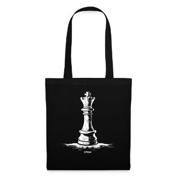 Roi des échecs - Sac en tissu - noir - Devant