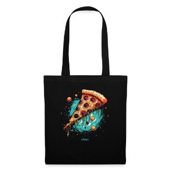 Pizza Galaxie - Sac en tissu - noir - Devant