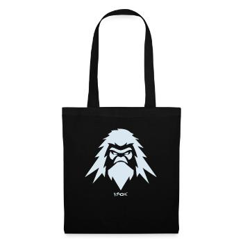 Emblème des montagnes Yeti des montagnes - Sac en tissu - noir - Devant