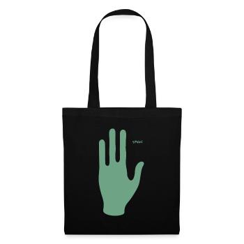 We come in peace, hand of an alien - Tote Bag - black - Front