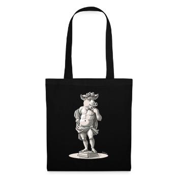Greek Italian Florence David Pig - Tote Bag - black - Front