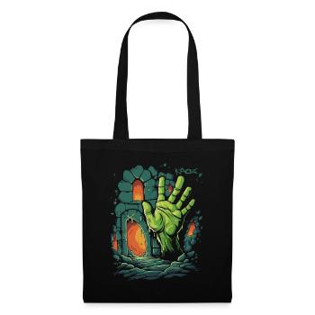 Die Verlies Zombie Hand - Stoffbeutel - Schwarz - Vorne