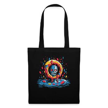 A spooky realm in the circle of delicious donuts - Tote Bag - black - Front