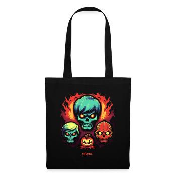 Trio d'horreur d'Halloween - Sac en tissu - noir - Devant