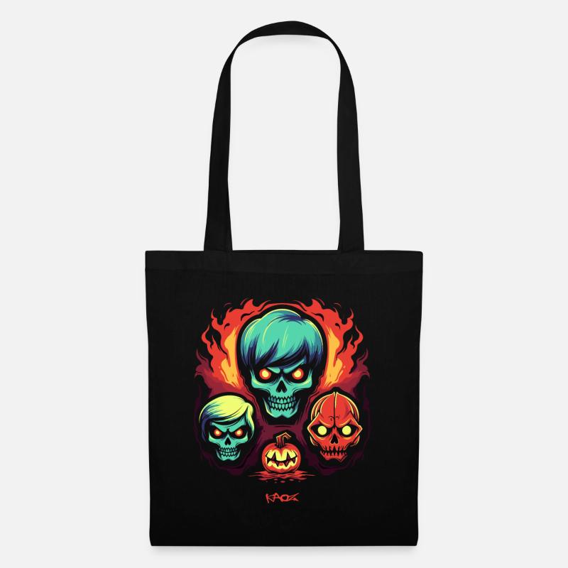 Trio des Halloween-Horrors - Stoffbeutel - Schwarz