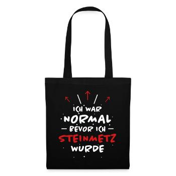 Steinmetz Spruch Beruf Lustiges Steinmetz Geschenk - Stoffbeutel - Schwarz - Vorne