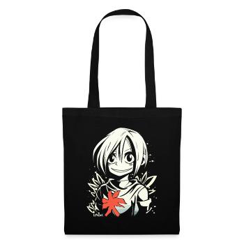 La sympathique fille d'anime - Sac en tissu - noir - Devant