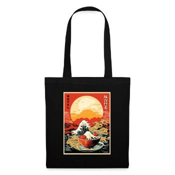 Parody Japanese Poster: Kanagawa Wave Sushi - Tote Bag - black - Front