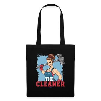 A cleaning lady with a big hammer - Tote Bag - black - Front