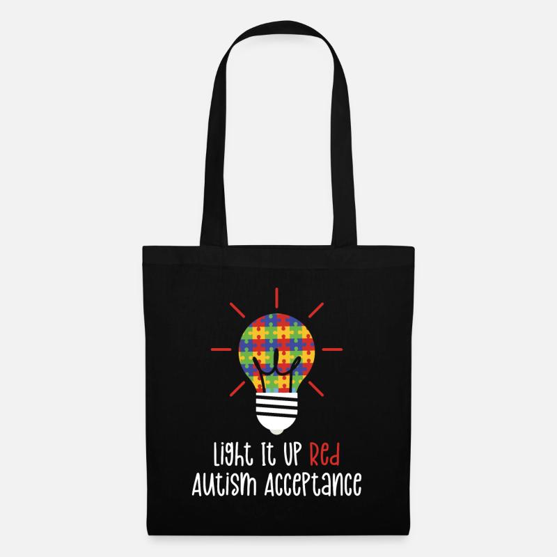 Autismus Awareness Day Autist Geschenk - Stoffbeutel - Schwarz