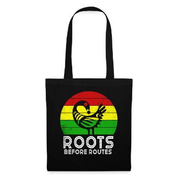 Sankofa Symbol Adinkra Ghana Schwarz - Stoffbeutel - Schwarz - Vorne