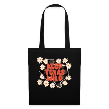 Wildflower Fields Wildflowers Bluebonnet - Tote Bag - black - Front