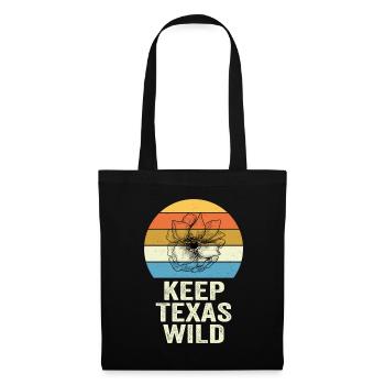 Wildflower Fields Wildflowers Bluebonnet - Tote Bag - black - Front