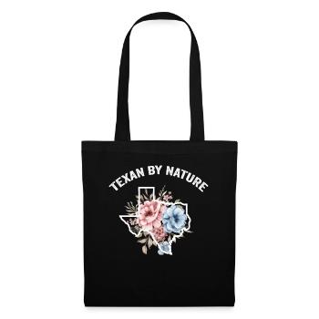 Champs de fleurs sauvages Fleurs sauvages Bluebonnet - Sac en tissu - noir - Devant
