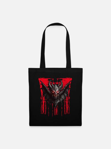 Devilish Bat Devil - Tote Bag - black