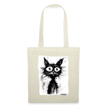 Cool drawing of a cartoon cat - Tote Bag - nature - Front