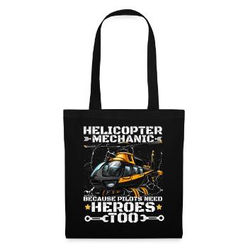 Helicopter Mechanic Heroes Pride - Tote Bag - black - Front