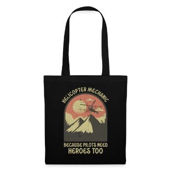 Helicopter Mechanic Heroes Pride - Tote Bag - black - Front