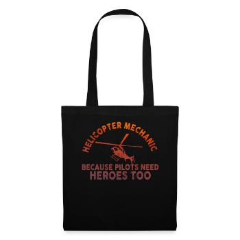 Helicopter Mechanic Heroes Pride - Tote Bag - black - Front