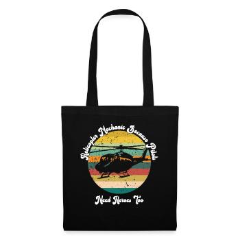 Helicopter Mechanic Heroes Pride - Tote Bag - black - Front