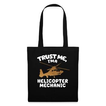 Trust Me I'm A Helicopter Mechanic - Tote Bag - black - Front