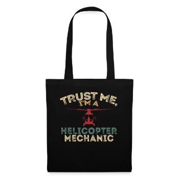 Trust Me I'm A Helicopter Mechanic - Tote Bag - black - Front
