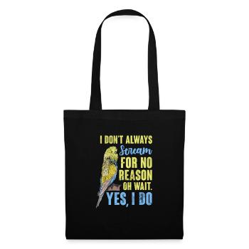 Budgerigar - Tote Bag - black - Front