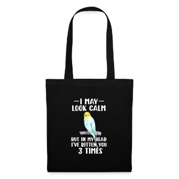 Perruche oiseau animal de compagnie perruche cadeau - Sac en tissu - noir - Devant