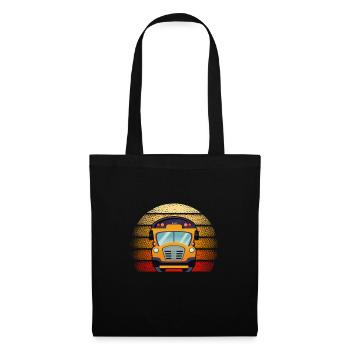 Chauffeur de bus Chauffeur de bus Bus Schuhlbus cadeau - Sac en tissu - noir - Devant
