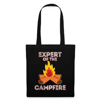 Expert Of Campfire Camping Expert - Tote Bag - black - Front