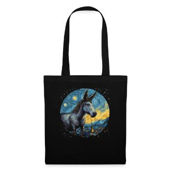 Starry Sky Donkey - Tote Bag - black - Front