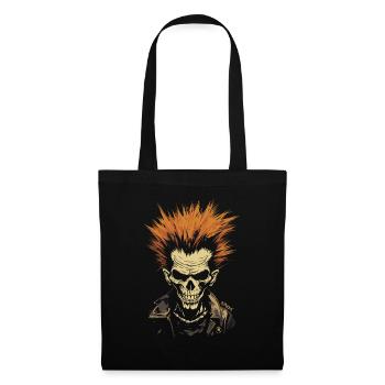 Punk Anarchy: Rock Skull - Tote Bag - black - Front