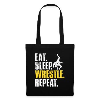 Wrestling Wrestler Fight Wrestling Ringer Gift - Tote Bag - black - Front