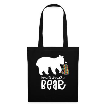 Journée de sensibilisation aux mamans autistes autisme cadeau - Sac en tissu - noir - Devant