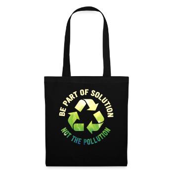 No Littering Anti Littering Earth Day - Tote Bag - black - Front